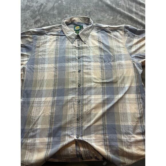 Cabela's Shirt Mens 3XLT Blue Tall Button Up‎ Hiking Hunting Fishing Camping - Picture 1 of 5